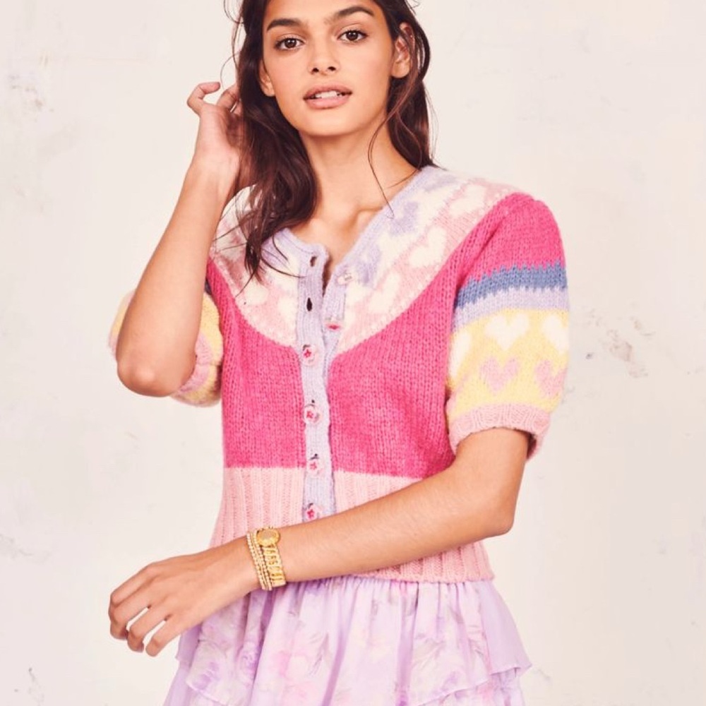 Trade/Sell Loveshackfancy Trinity cropped cardigan XS like new condition